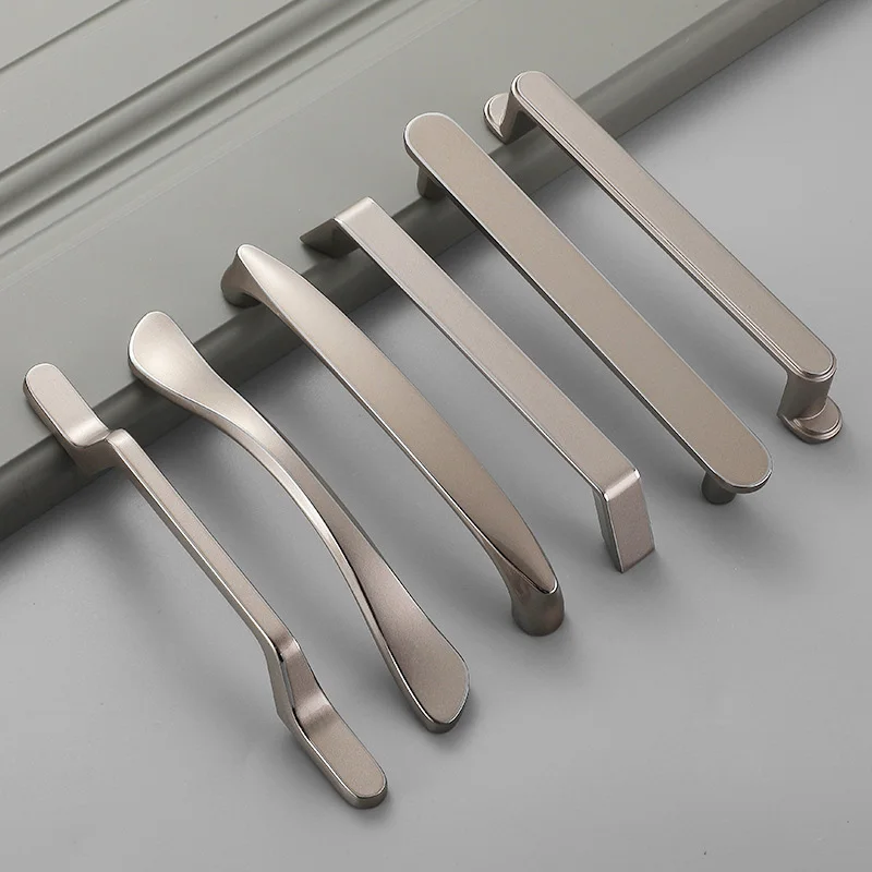 Минималистичная ручка для мебели из цинкового сплава современная спальни кухни