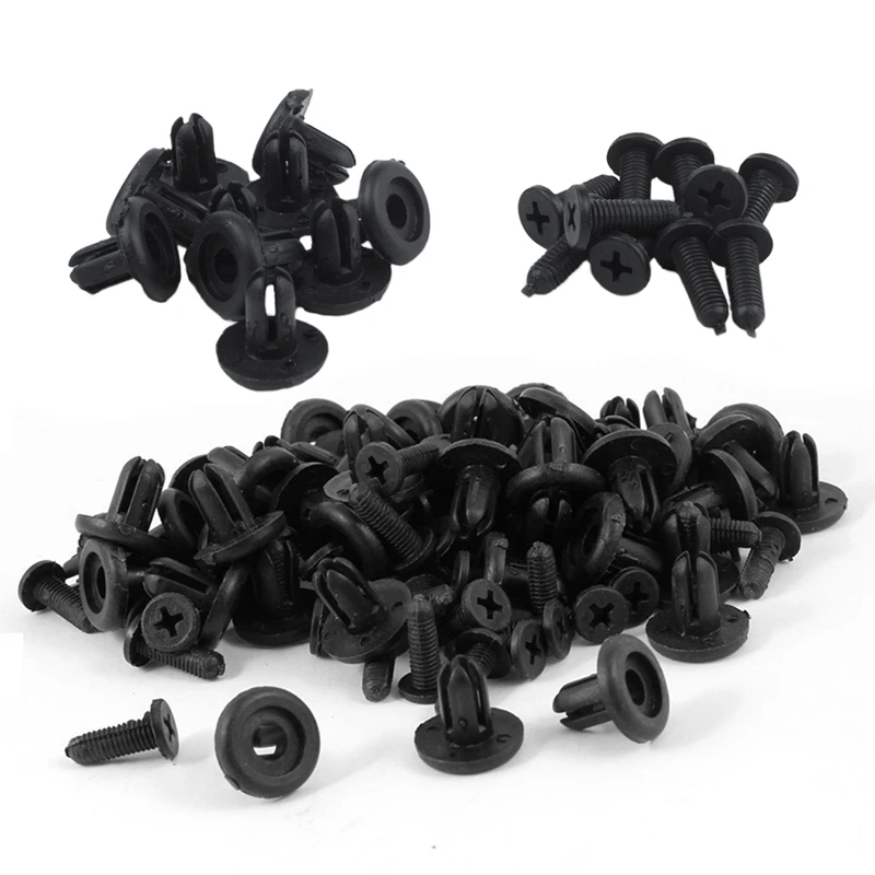 60 шт. Пластиковые Крепежные заклепки для крыла под давлением 50 отверстий 5 мм и 10