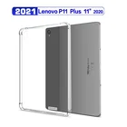 Противоударный чехол для 2020 2021 Lenovo Tab P11 J606F 11 Plus J607F, прозрачный чехол для планшета, тонкий чехол из ТПУ, силиконовый чехол с подушкой безопасности
