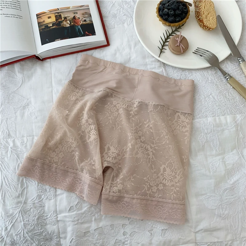 Шорты под юбку сексуальные кружевные Защитные шорты до бедра женские короткие