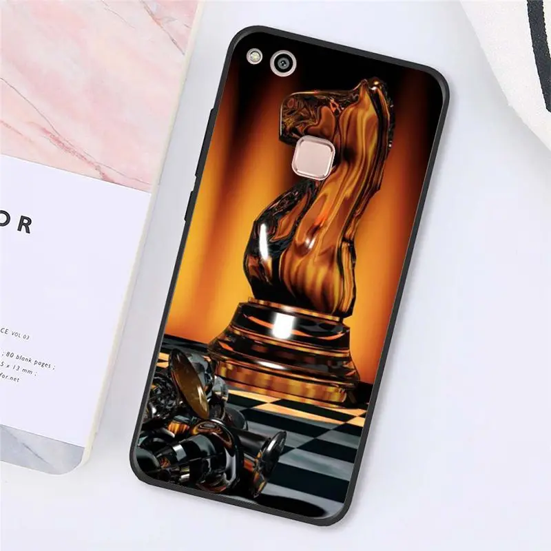 A15 Babaite Черный и белый цвета шахматы чехол для телефона для huawei Y5 II Y6 II Y5 Y6 Y7Prime Y9 - Цвет: A15