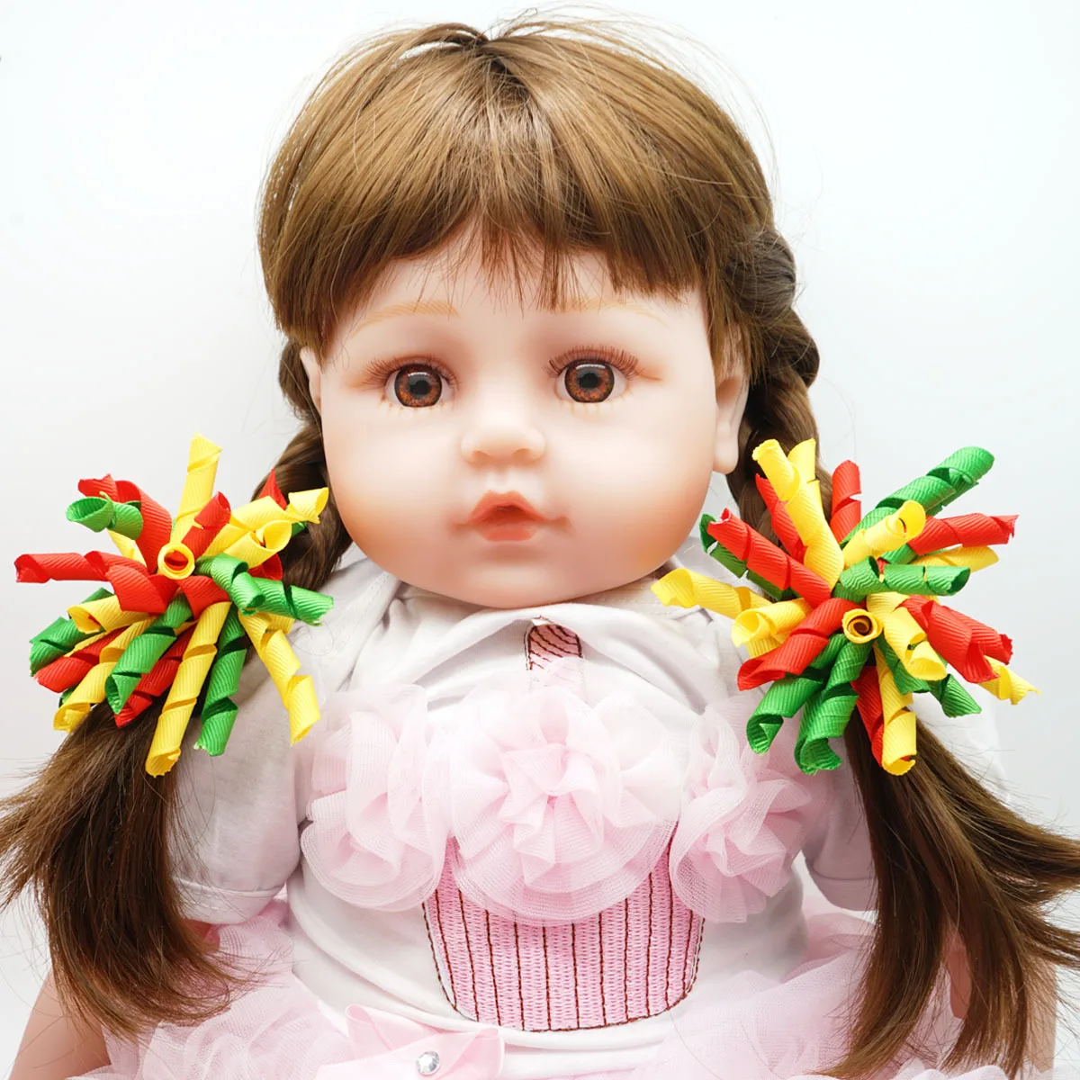 Бант для волос заколки кудрявый Grosgrain Ленточные девочек 4 &quotпредмет гордости Corker