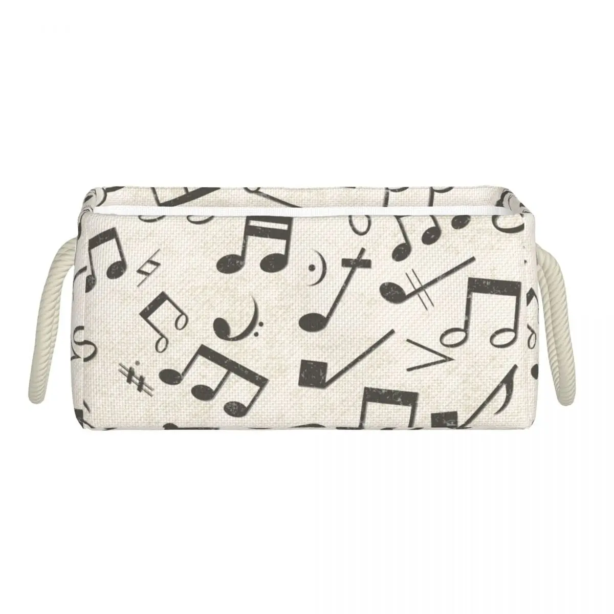 

Desktop Storage Basket Music Chaotically Notes Sundries Bin Underwear Toy Box Cosmetic Book Organizer Stationery Bag Container