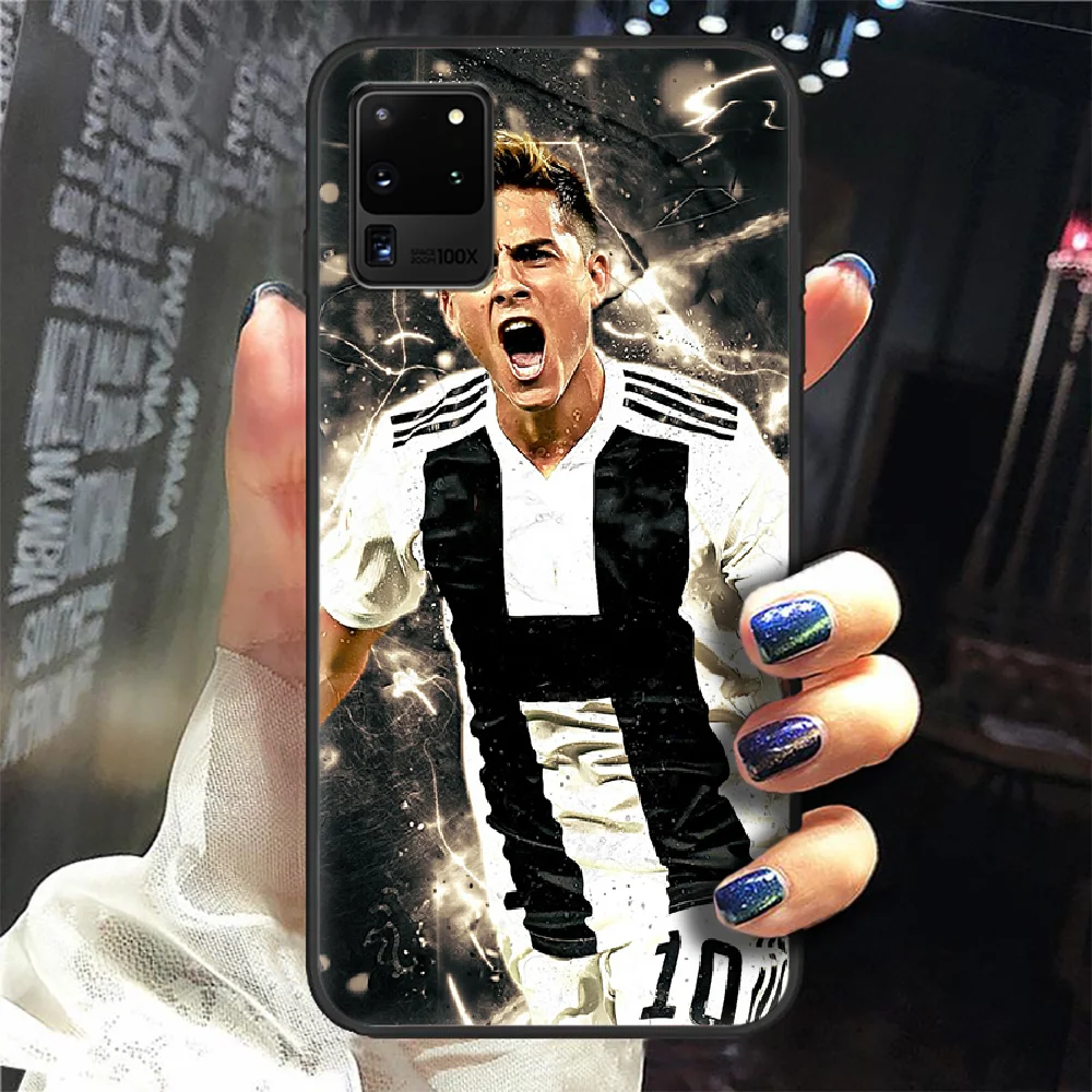

Paulo Dybala Soccer Phone Case Cover Hull For Samsung Galaxy S 6 7 8 9 10 e 20 Edge Note 8 9 10 Plus black Shell Soft Hoesjes
