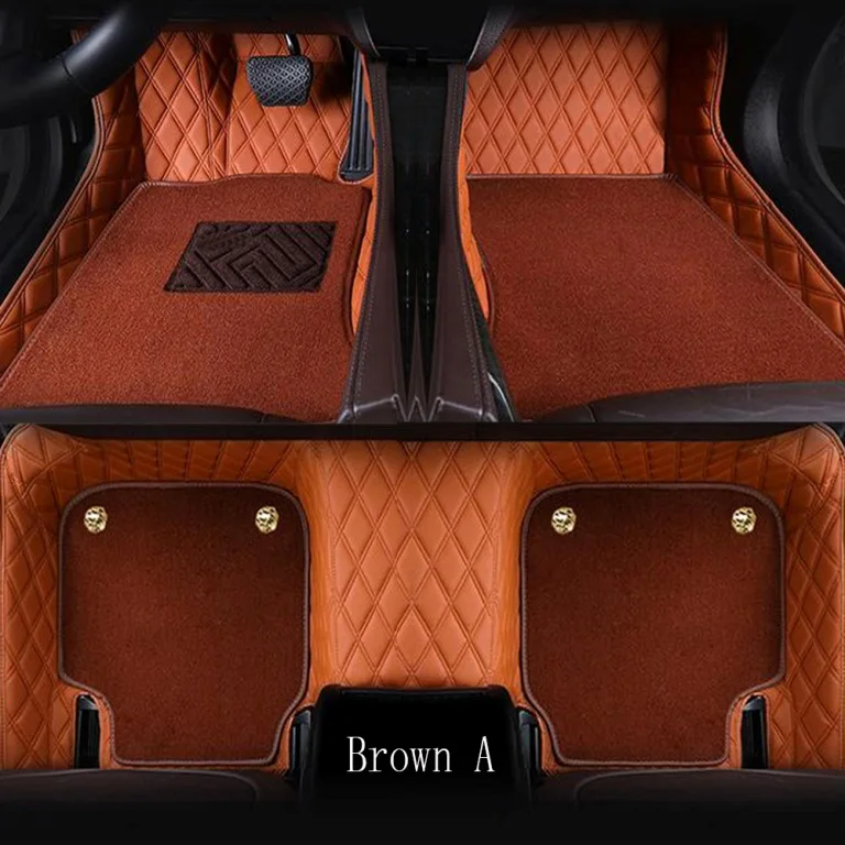 Автомобильные коврики для Mercedes Benz W203 W204 W205 C class 180 200 220 250 300 350 C160 C180 C200 C220 C300 C350 ковер вкладыши - Название цвета: Brown A