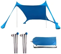 pop up beach tent anti uv support rod stability outdoor sun shelter camping trips fishing backyard fun picnics waterproof fabric