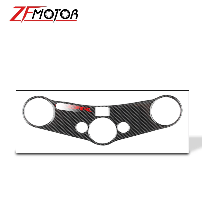 Мотоцикл Карбон волокно тройной дерево зажим Наклейка Наклейки для CBR600RR CBR600 RR CBR