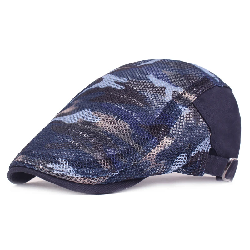 

Fashion New Beret Unisex Camouflage Adjustable 56-59Cm Outdoor Young Stroll Visor
