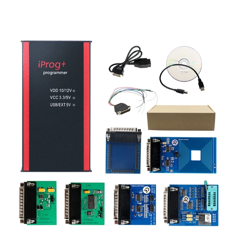 

V84 Iprog+ Pro Programmer IMMO & Mileage Correction/Airbag Compatible with in-circuit ECU IPROG Pro 2019 V85