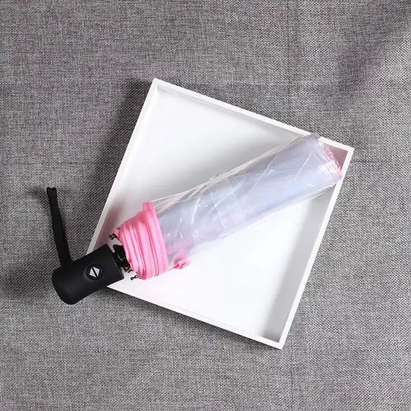 

Portable Foldable Umbrella Automatic Foldable Transparent Summer Ultralight Travel Umbrella Guarda Chuva Home Rain Gear DB60YS