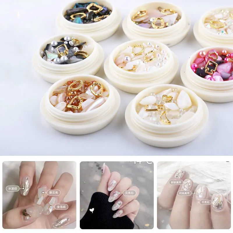 3D Rhinestones Set Diverse DIY Gems New Charming Mix Nail Art Decoration Rose Jewelry Gel Glitter Nail Art Decoration Nail Gems