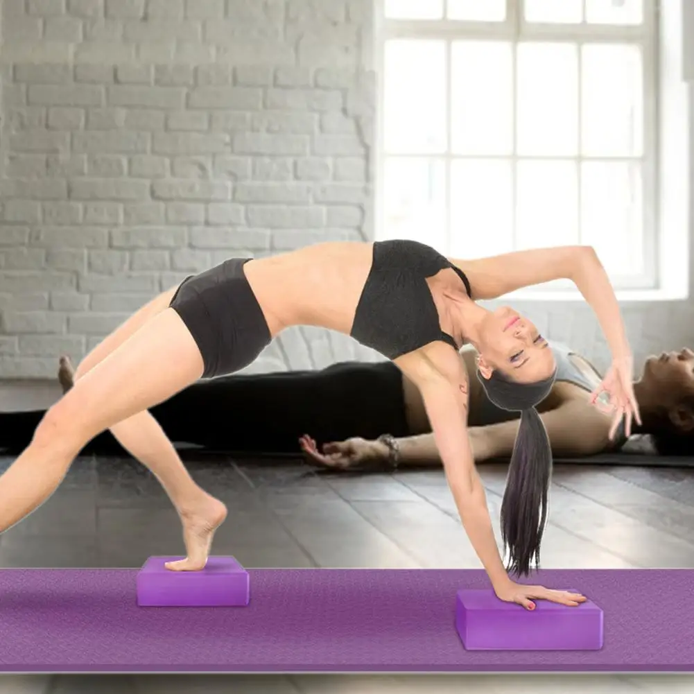 EVA Yoga Block Brick Exercise Fitness Tool Workout Stretching Aid Body Shaping Health Training Equipment Fast Shipping | Спорт и