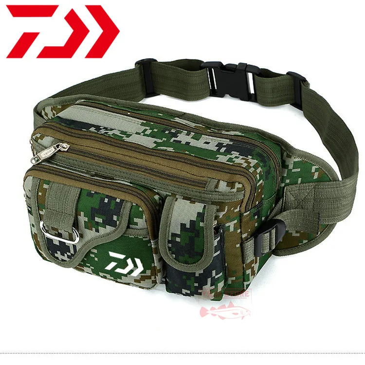 

Сумка для рыбалки Daiwa, многофункциональная уличная поясная сумка, портативная поясная сумка для приманки, сумка-мессенджер, Мужская камуфля...