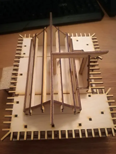 Настольные игры DIY кукольный домик миниатюрная деревянная сцена модель с 28 мм соотношение 1:56 для японских воюющих штатов Размер 22*18*12 см