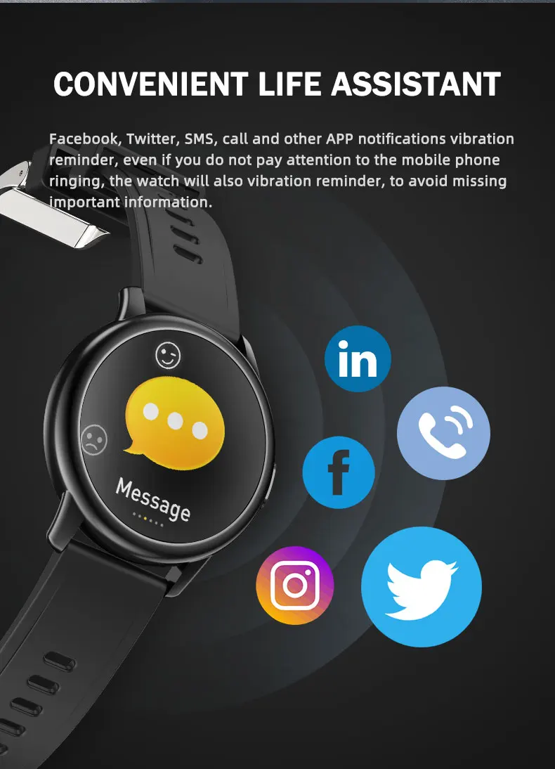 

24 sports mode Smart watch 2021 ip68 swim sports smartwatches for men women GPS tracking Android IOS message reminder
