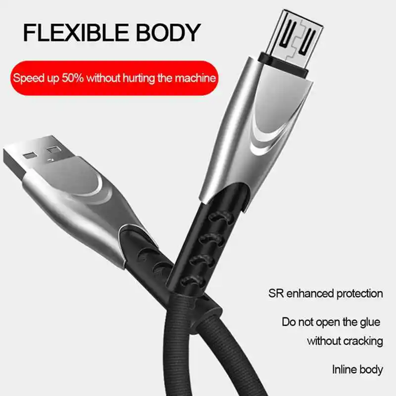 Кабель Micro USB для быстрой зарядки Microusb Samsung S7 Xiaomi Redmi Note 5 Pro Android Phone кабель передачи