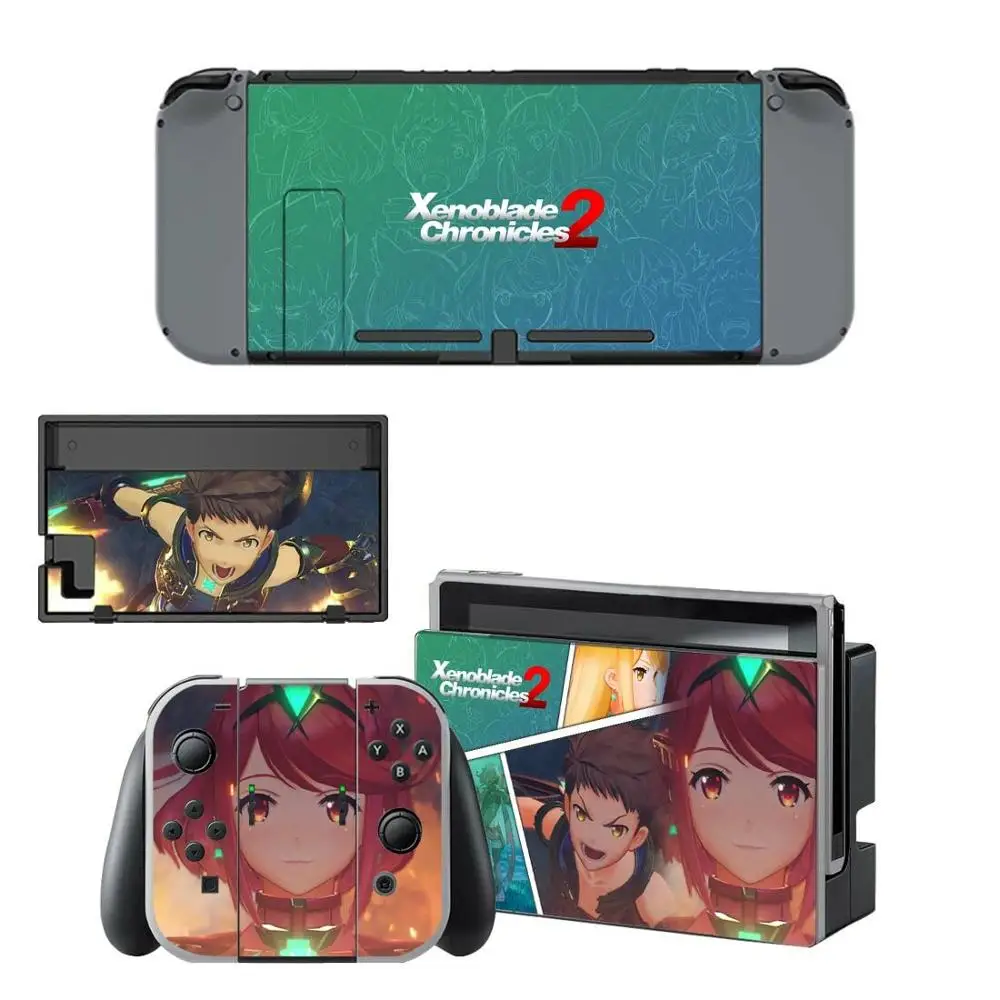 Xenoblade хроники 2 Nintendo переключатель кожи Стикеры винил s скины для Switch консоли и Joy