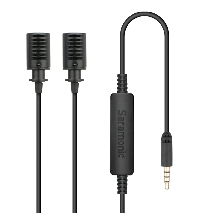Saramonic LavMicro+ DC качество вещания петличный микрофон с контролем и входным управлением для компьютера тип-c IOS смартфон камера