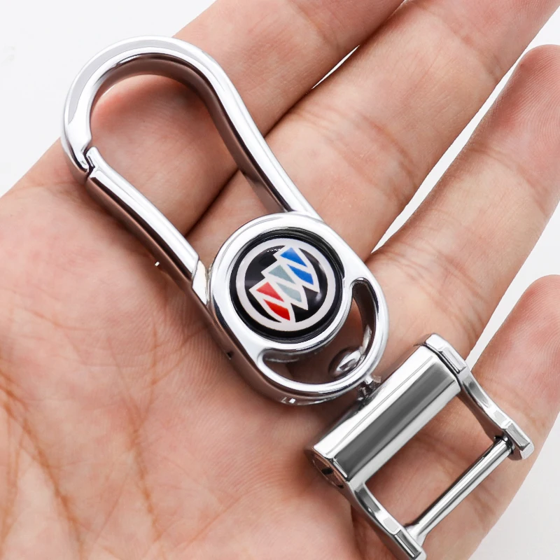 

Auto parts metal belt car mark anti-rust keychain for BUICK- ENVISION Enclave Avenir Special Avista Riviera Business