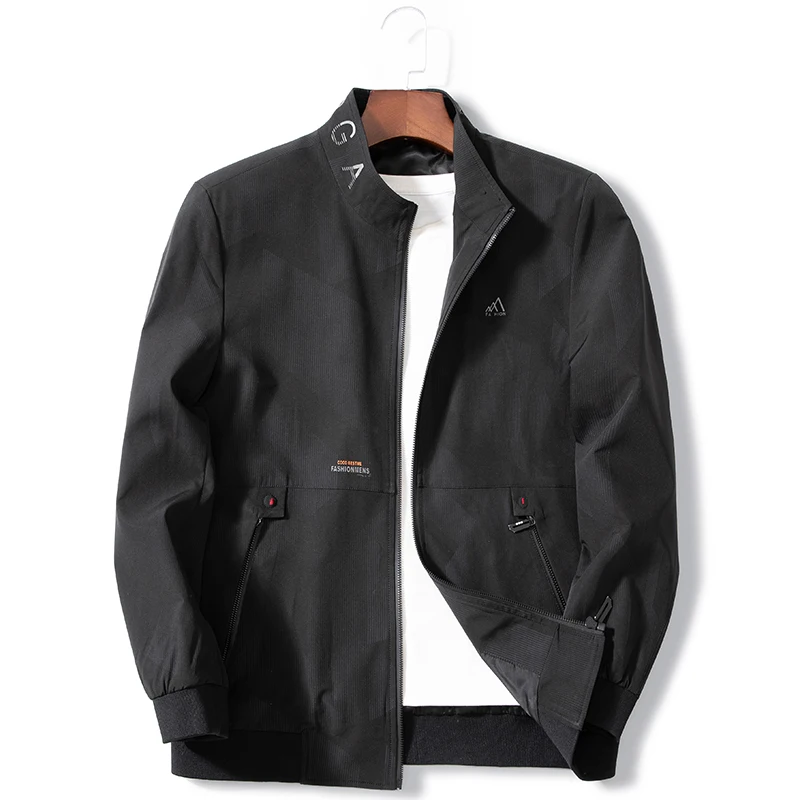 

PLUS SIZE Spring Autumn Men's Bomber Jackets Casual Male Outwear Windbreaker Stand Collar Jacket Mens Baseball Slim Coats L-8XL