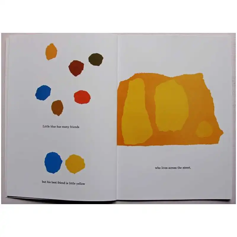 Маленький синий и маленький желтый от Лео лионни обучающая книга с картинками на