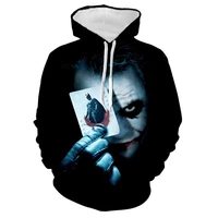 2021 anime red music clown joker hoodie men playing cards mask hoodies sweatshirts plus size 3d tie dyeing sueter masculino