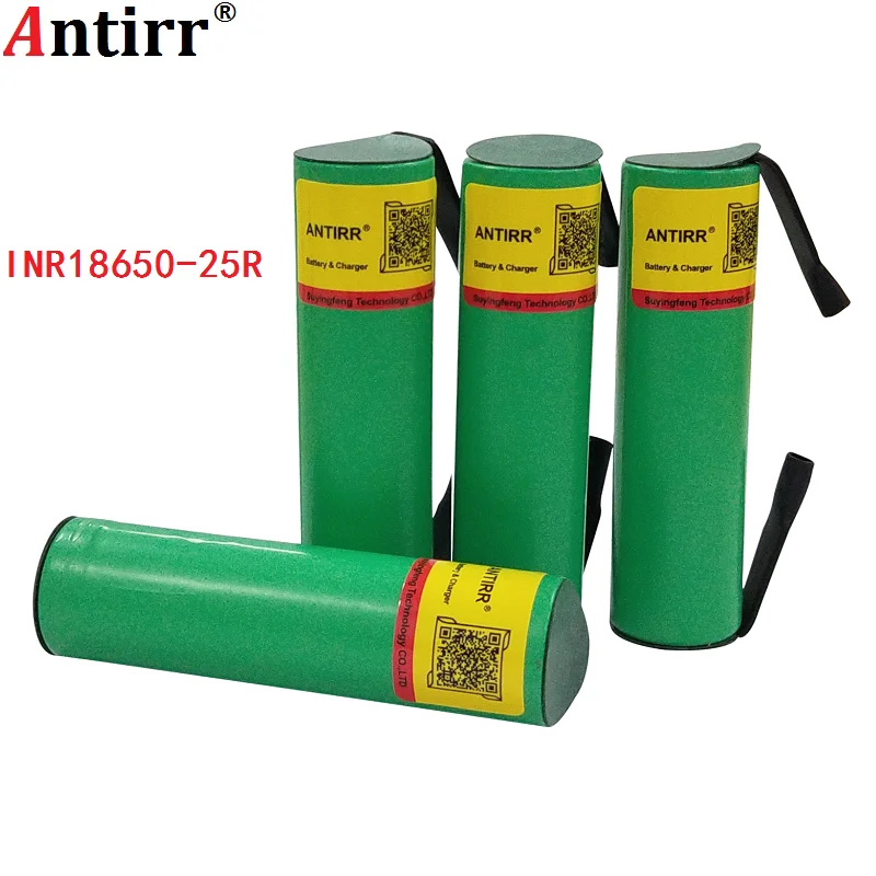 100% новый бренд 18650 2500 мАч аккумуляторная батарея 3 6 В INR18650 25R M 20A разряд + DIY никель |