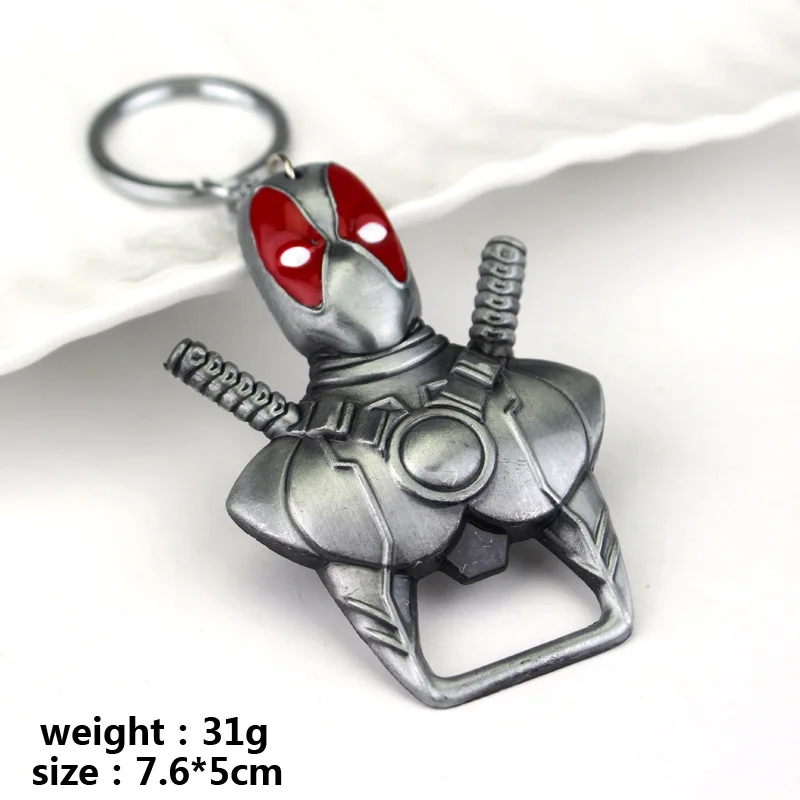 Популярный металлический брелок в стиле аниме супергероя Дэдпула для ключей с