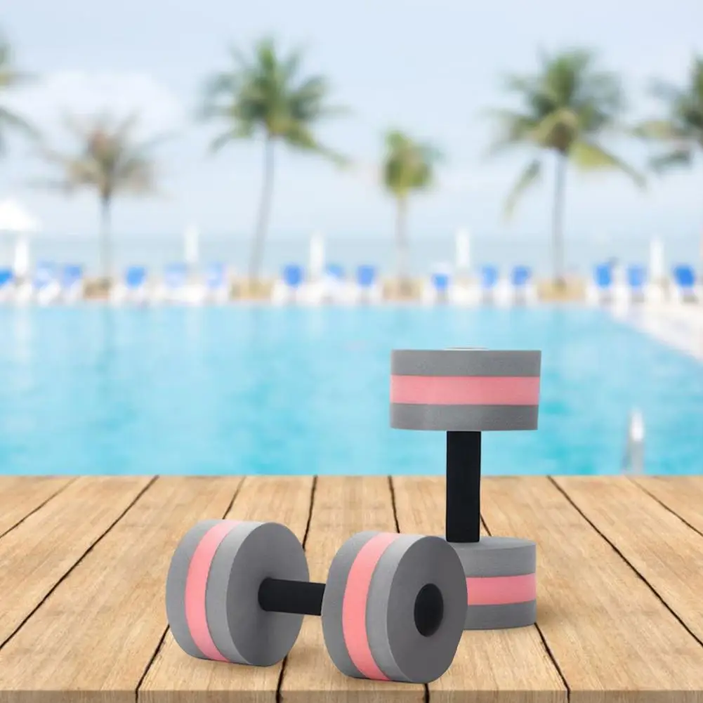

EVA Foam Water Dumbbell Water Sports Exercise Hand Bar Lightweight Portable Pool Men Women Fitness Training Water Barbell
