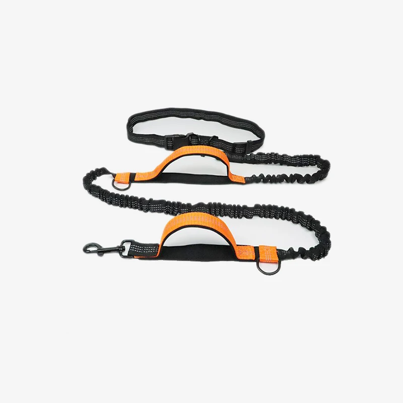 Поводок для бега домашних питомцев утолщенный двойной эластичный шнурок собак с