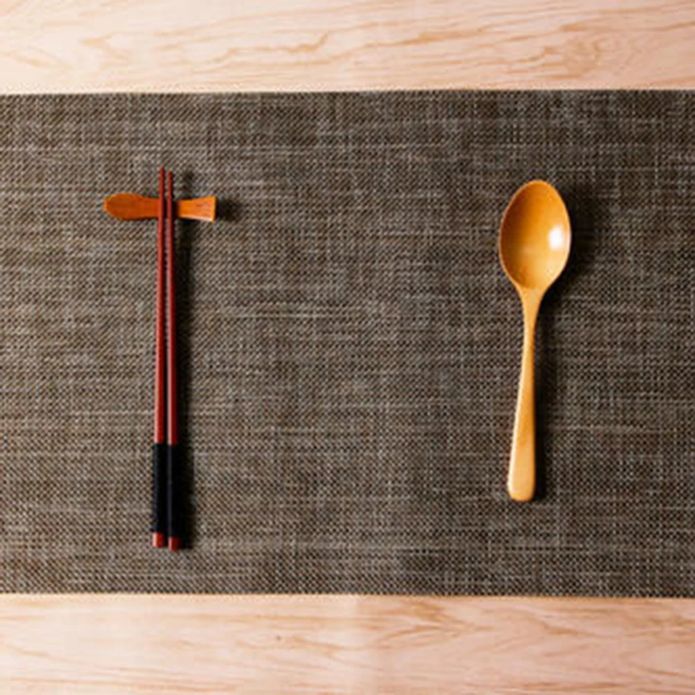 

Japanese Style Table Runner Woven Tablecloth Heat Insulation Placement Table Decor (Flaxen)