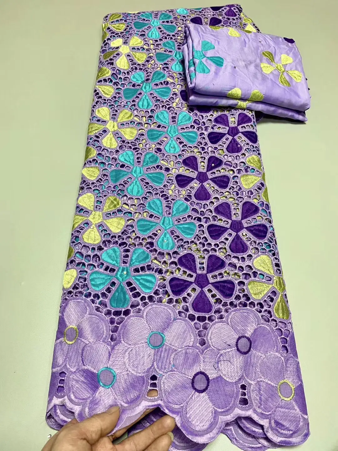 STILL FLY Soft Cotton Lace Fabric Swiss Voile In Switzerland Dubai With Stoens For Women 7yard/lot | Дом и сад