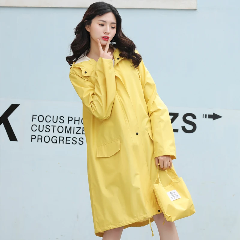 

Pink Cute Women Thin Poncho Adults Rain Coat Rainsuit with Belt 2019 Pink Rainwear Ladies Waterproof Long Slim Raincoat 60yy076