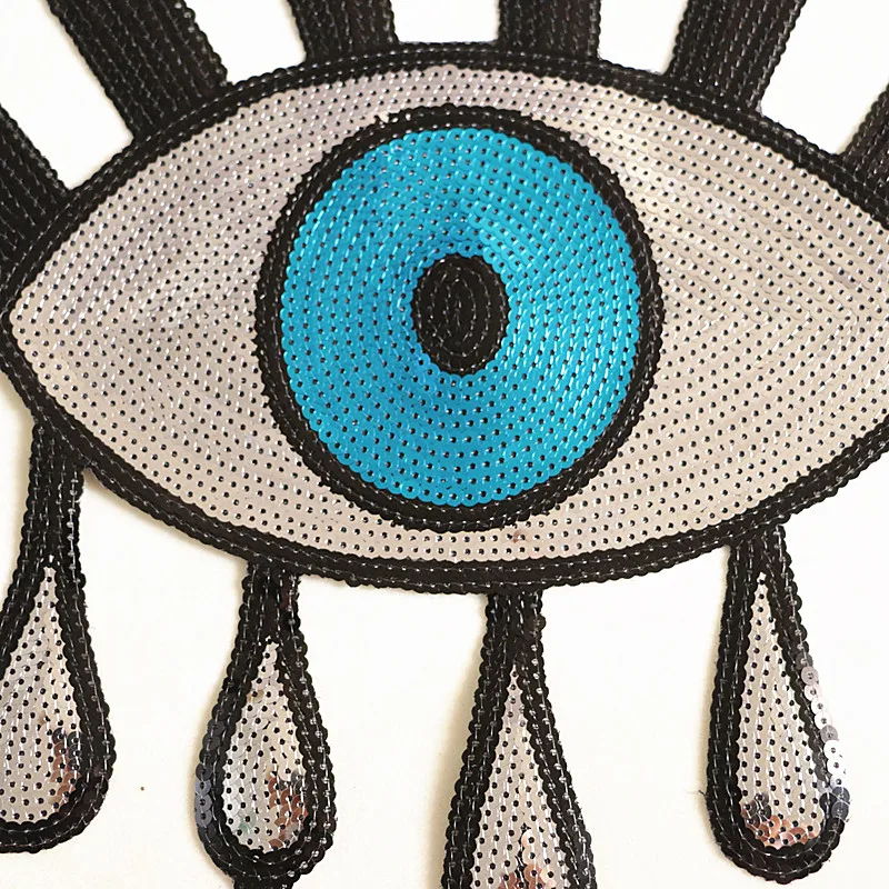 Нашивки для пришивания капли глаз аппликация одежды слезы блестки нашивки