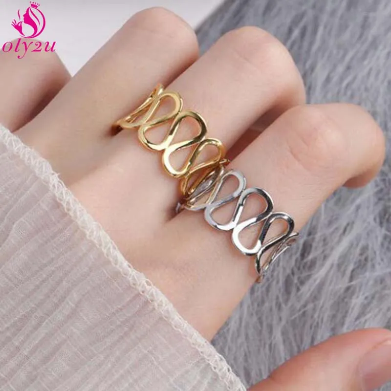 Корейское модное круглое кольцо-цепочка в стиле панк для женщин пар ретро ручная