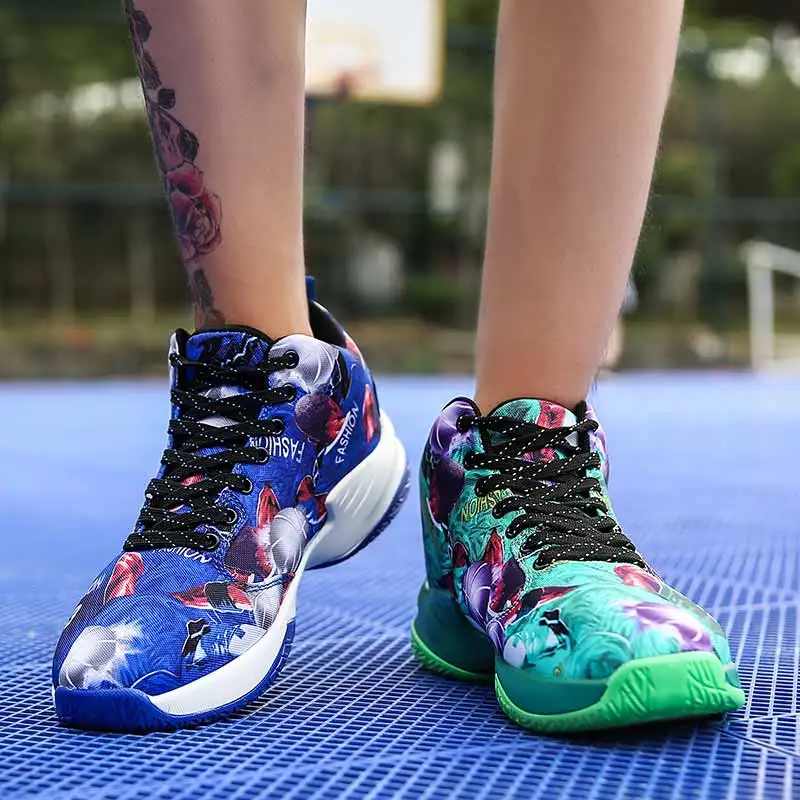 Парные Модные баскетбольные кроссовки для мужчин и мальчиков трендовая