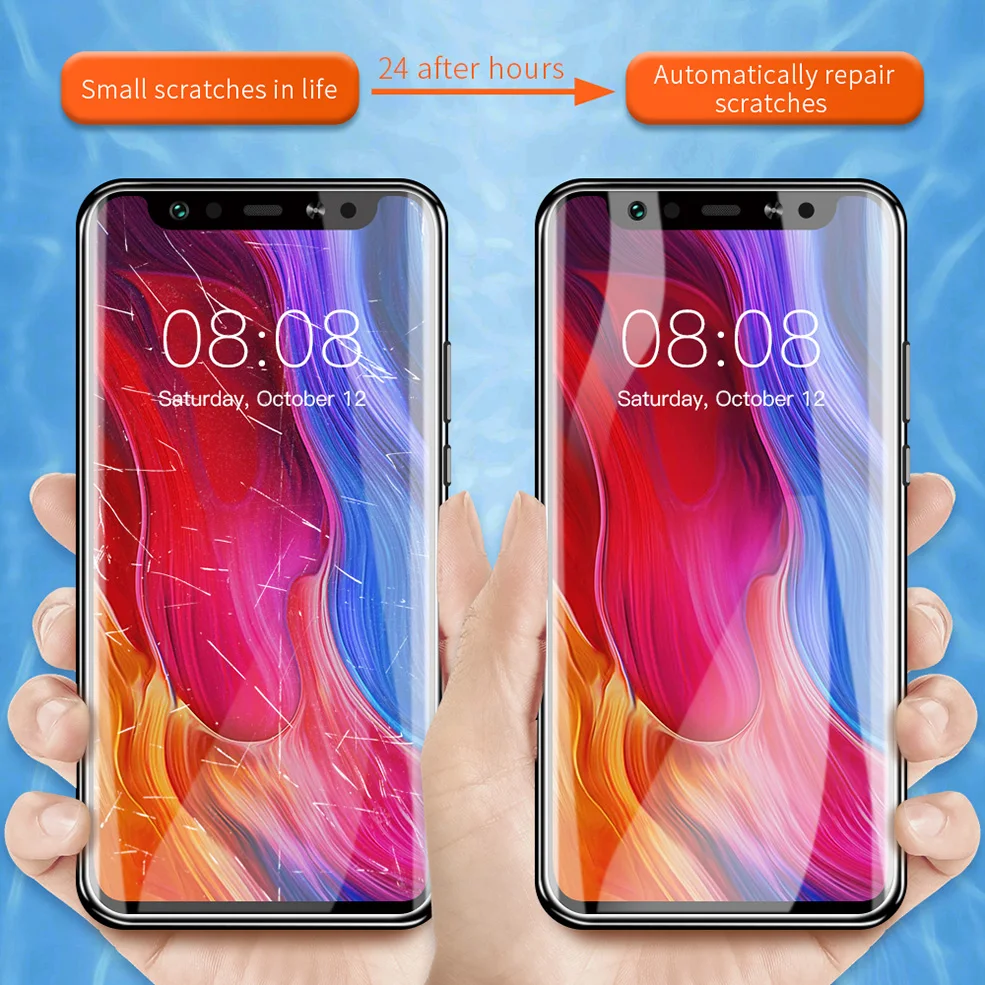 Гидрогелевая пленка 100D для Xiaomi Redmi Note 8 7 Pro K30 K20 изогнутая полное покрытие мягкая