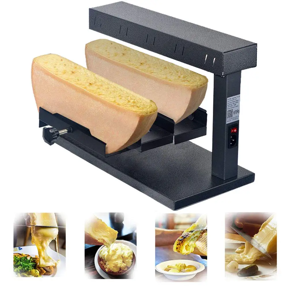 Коммерческий гриль для приготовления сыра Raclette С Двойным Зажимом нагревательная