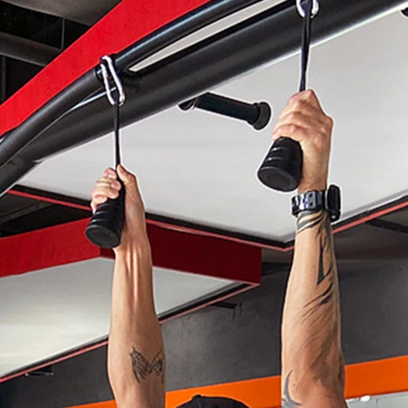Cuerda de un solo agarre para bíceps y tríceps, accesorio de Cable para tirar hacia abajo, equipo de entrenamiento de Fitness muscular, 1 par