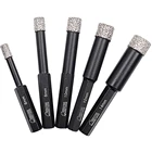 5 шт. сухой алмазного сверла бит шестнадцатеричный хвостовик для фарфор керамическая плитка Мрамор Диаметр 6 мм 8 мм 10 мм 12 мм 14 мм открывающаяся локатор резак