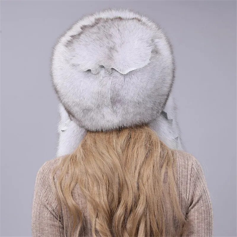 2019 New Hot Fashion Professional Standard Pom-Pom Hat Real Fox Fur Ladies Winter Out Warm Wool Cap. | Аксессуары для одежды