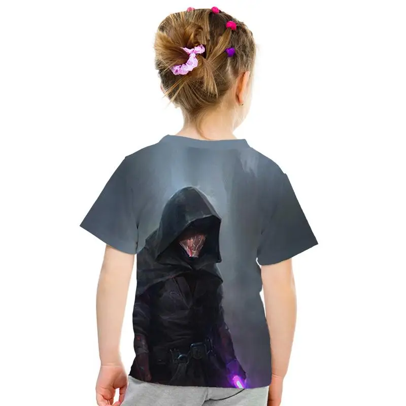 Звездные войны 3D imprimir bien de los hombres/las nias Топы Camiseta de manga corta Caballero Jedi imprimir nios camiseta de moda