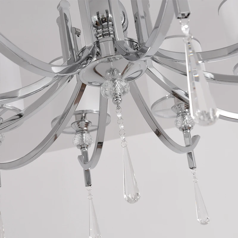 Горячий прямоугольный Хрустальный подвесной светильник большого размера