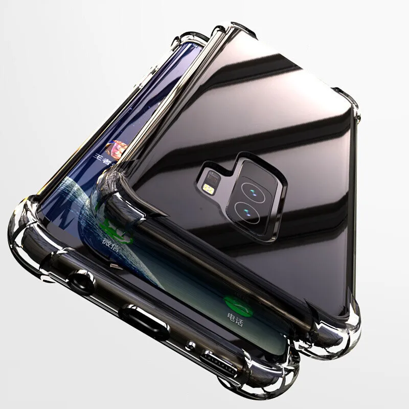 Transparent Airbags Phone cover for samsung A50 case silicone tpu A10 A20 A30 A40 A60 A70 M10 M20 M30 protector |