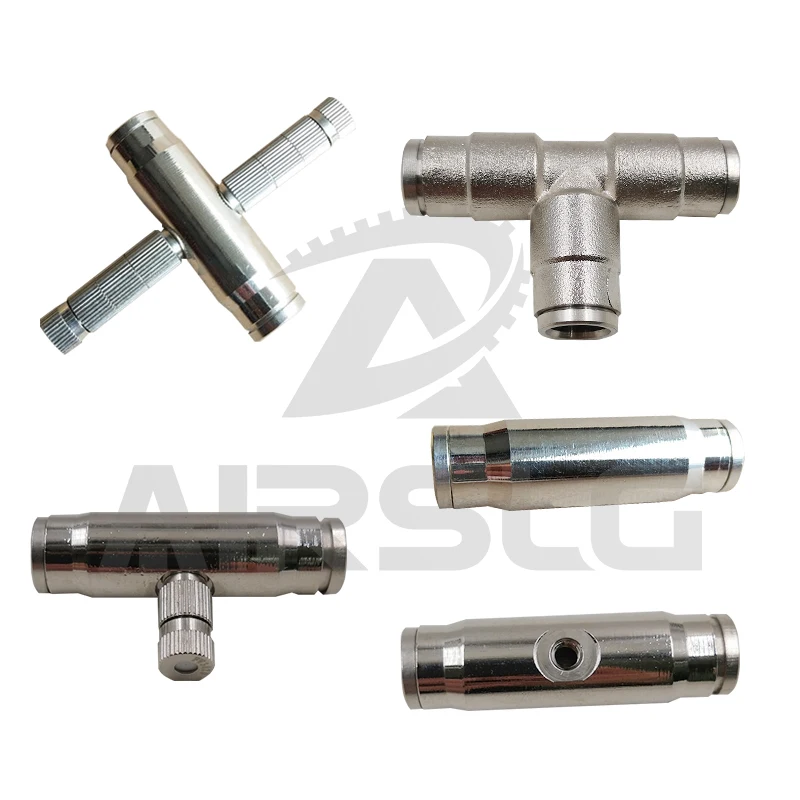 

1Pcs Quick Fitting Inserting Tube Joint Nozzle Tee High Pressure Mist Fog Spray Nozzle Artificial Fog Sprayer Atomzing