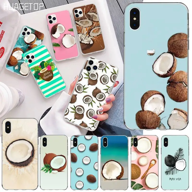 Силиконовый черный чехол HUAGETOP для iPhone 11 pro XS MAX 8 7 6 6S Plus X 5S SE 2020 XR|Бамперы| |