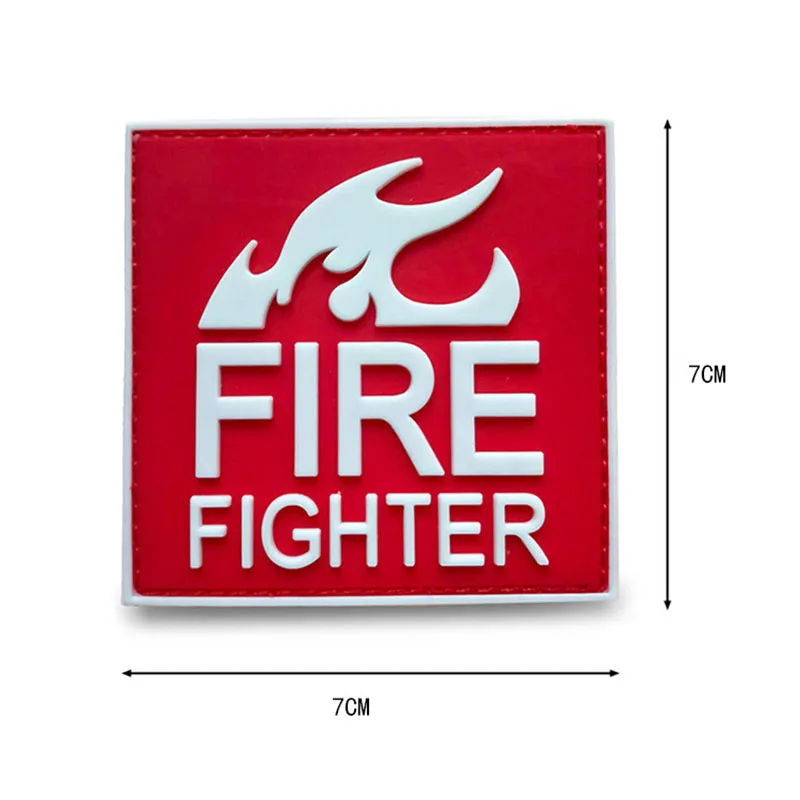Спасательный ПВХ пожарный Красный Черный патч спасательная Униформа бутик