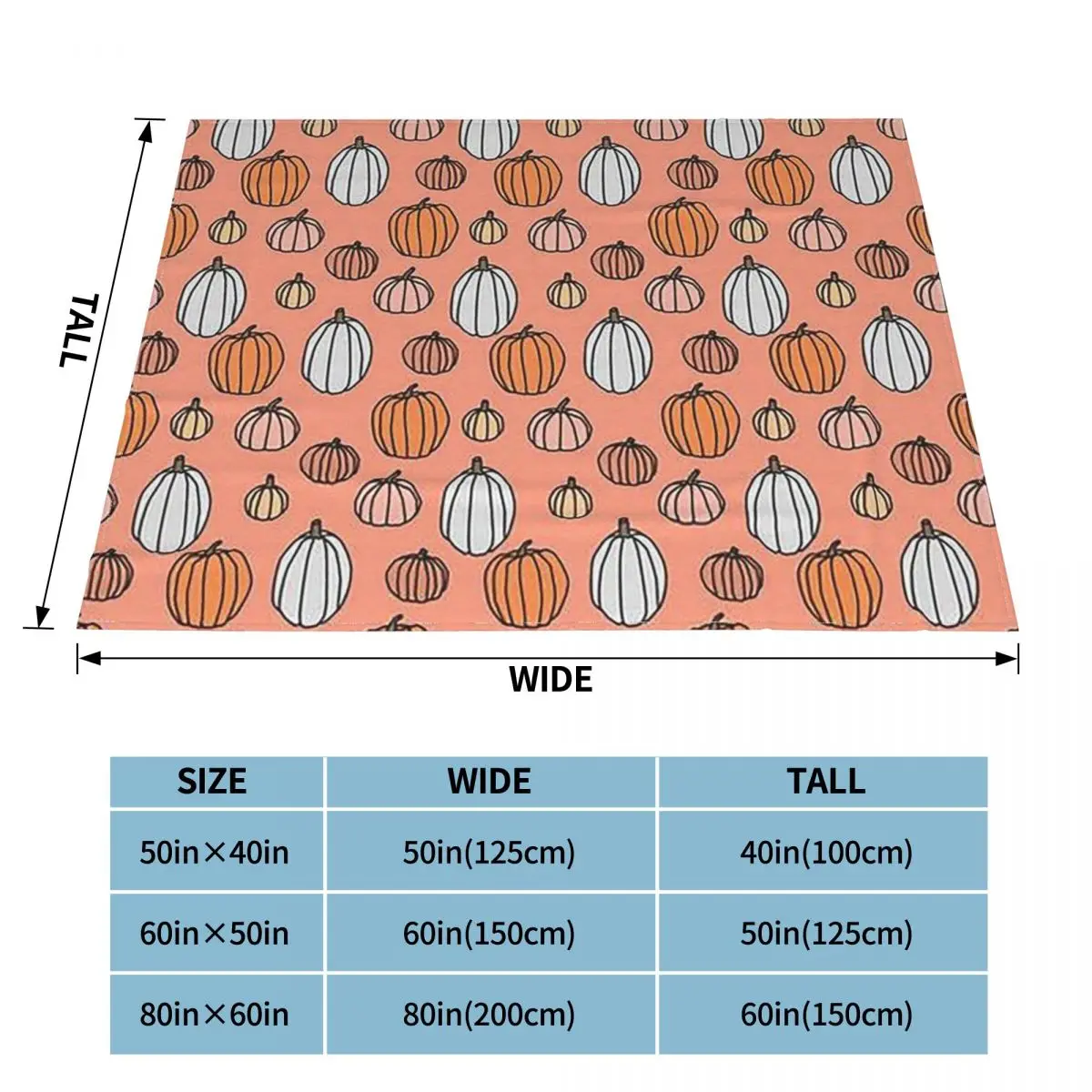 Happy Halloween Christmas Gifts Blanket Flannel Print Pumpkin Multi-function Lightweight Throw for Home Travel Rug Piece | Дом и сад