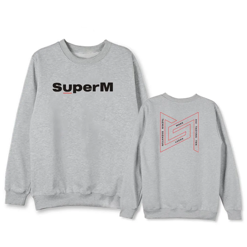 Новые корейские K-pop SuperM BAEKHYUN KAI Taemin Mark Lucas Ten Taeyong толстовки Kpop поддерживающие