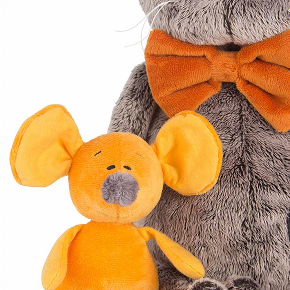 Мягкая игрушка Budi Basa Кот Басик с мышкой Миленой 25 см | Игрушки и хобби